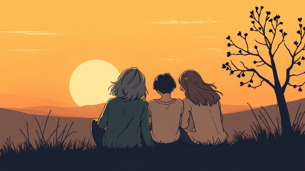 주요 등장인물 관계 (illustration 스타일)