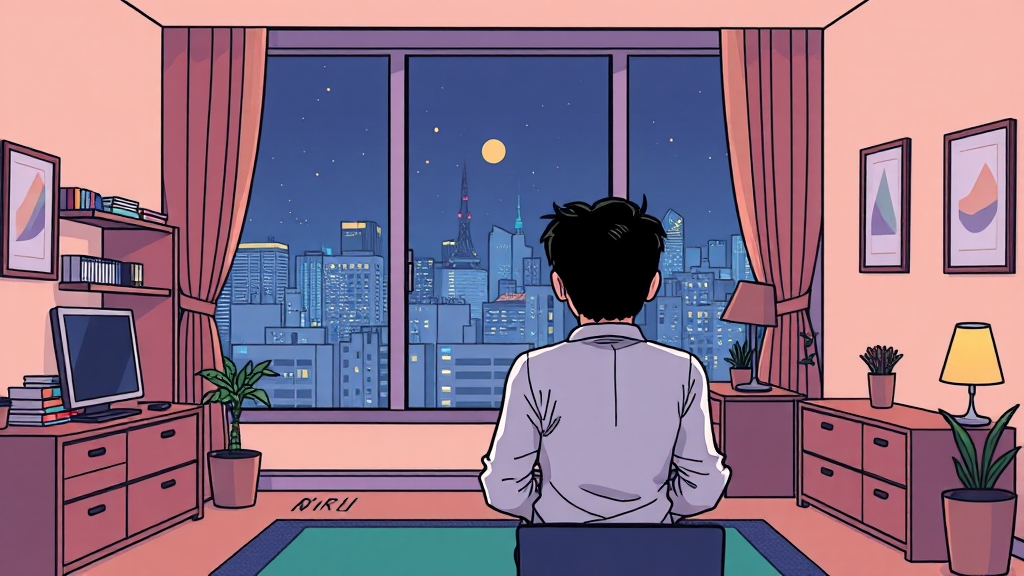 웹툰 '서울 자가 김부장' 소개 (cartoon 스타일)