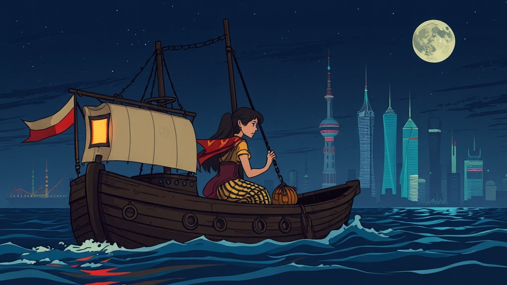 원작 소설 '나오미와 가나코' 핵심 줄거리 (cartoon 스타일)