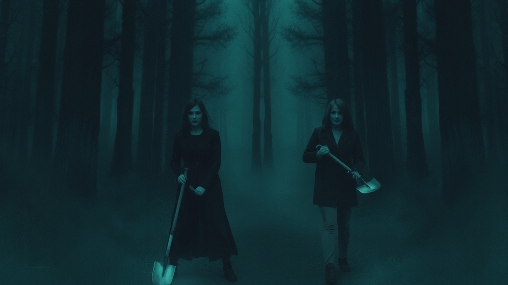 범인 추적 및 치밀한 살인 계획 과정 (watercolor 스타일)