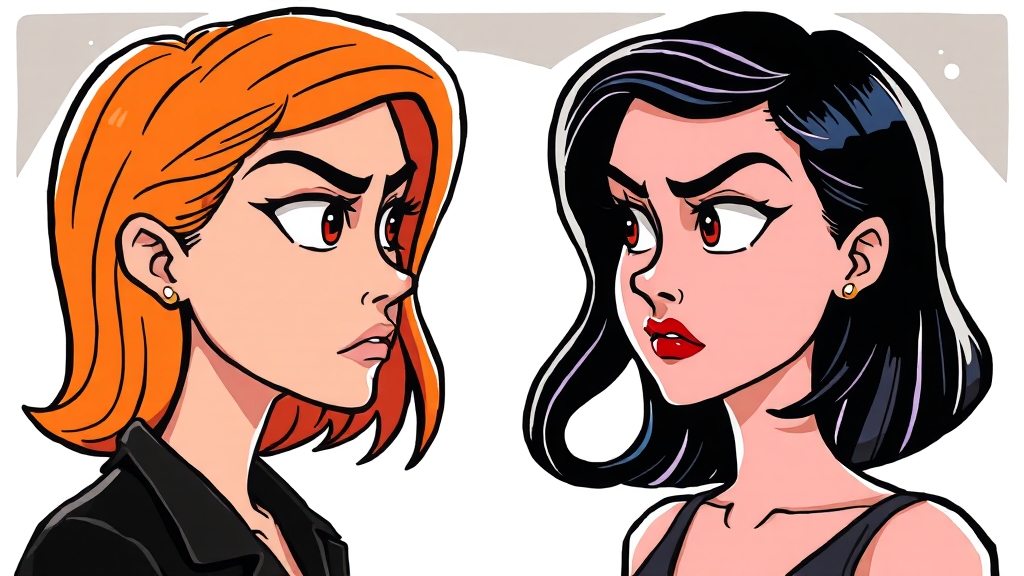 원작과 드라마의 주요 차이점 비교 분석 (cartoon 스타일)