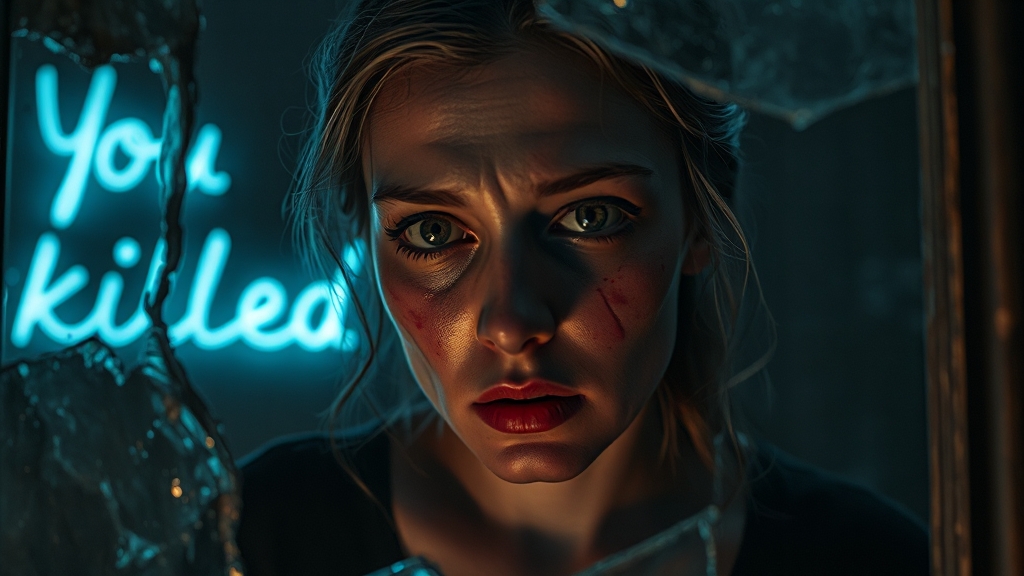 가정폭력 묘사와 현실 반영 (realistic 스타일)