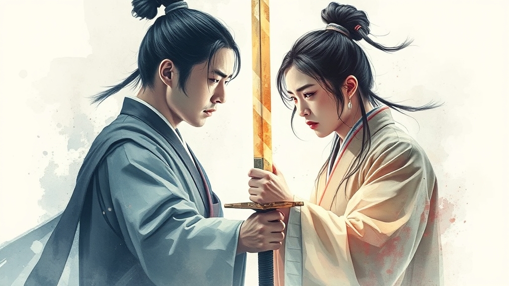 결말 해석 및 의미 (watercolor 스타일)