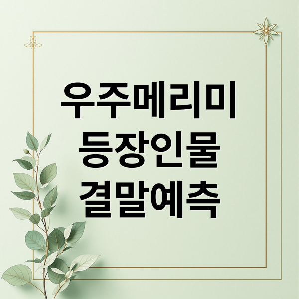 우주메리미 A to Z: 등장인물, 줄거리, 촬영지, 시청률, 결말 예측! 8