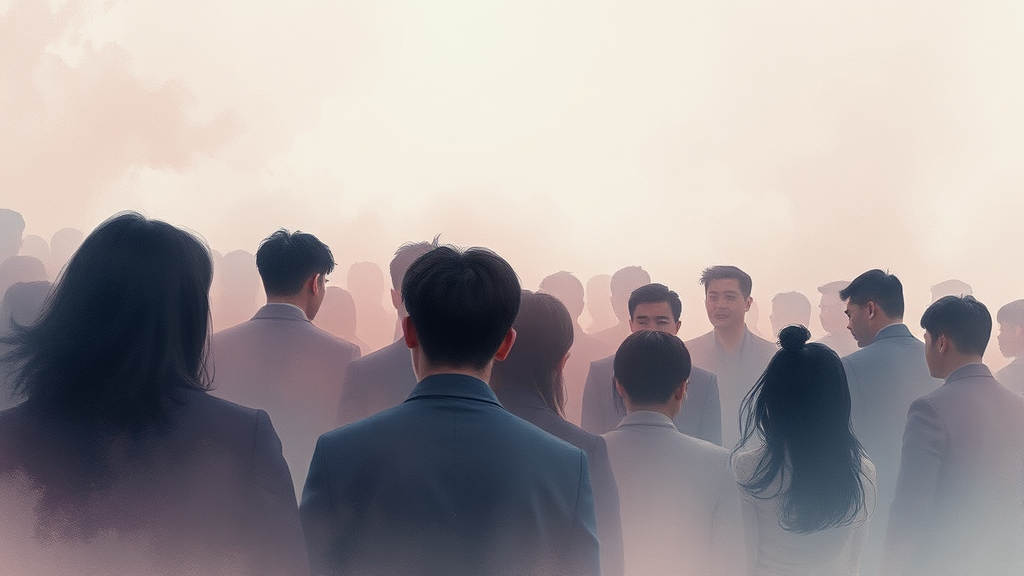 대중 반응 (watercolor 스타일)