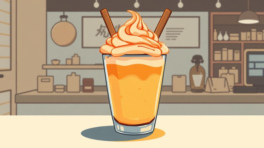 메뉴 및 디저트 추천 (illustration 스타일)