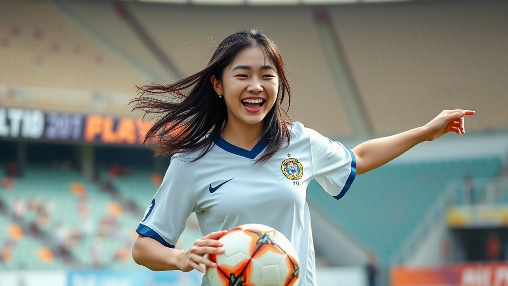 정의영의 골때녀 활약상 (realistic 스타일)