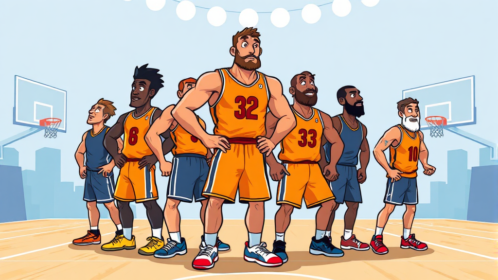 구척장신: 전술, 전략, 우승 가능성 (cartoon 스타일)