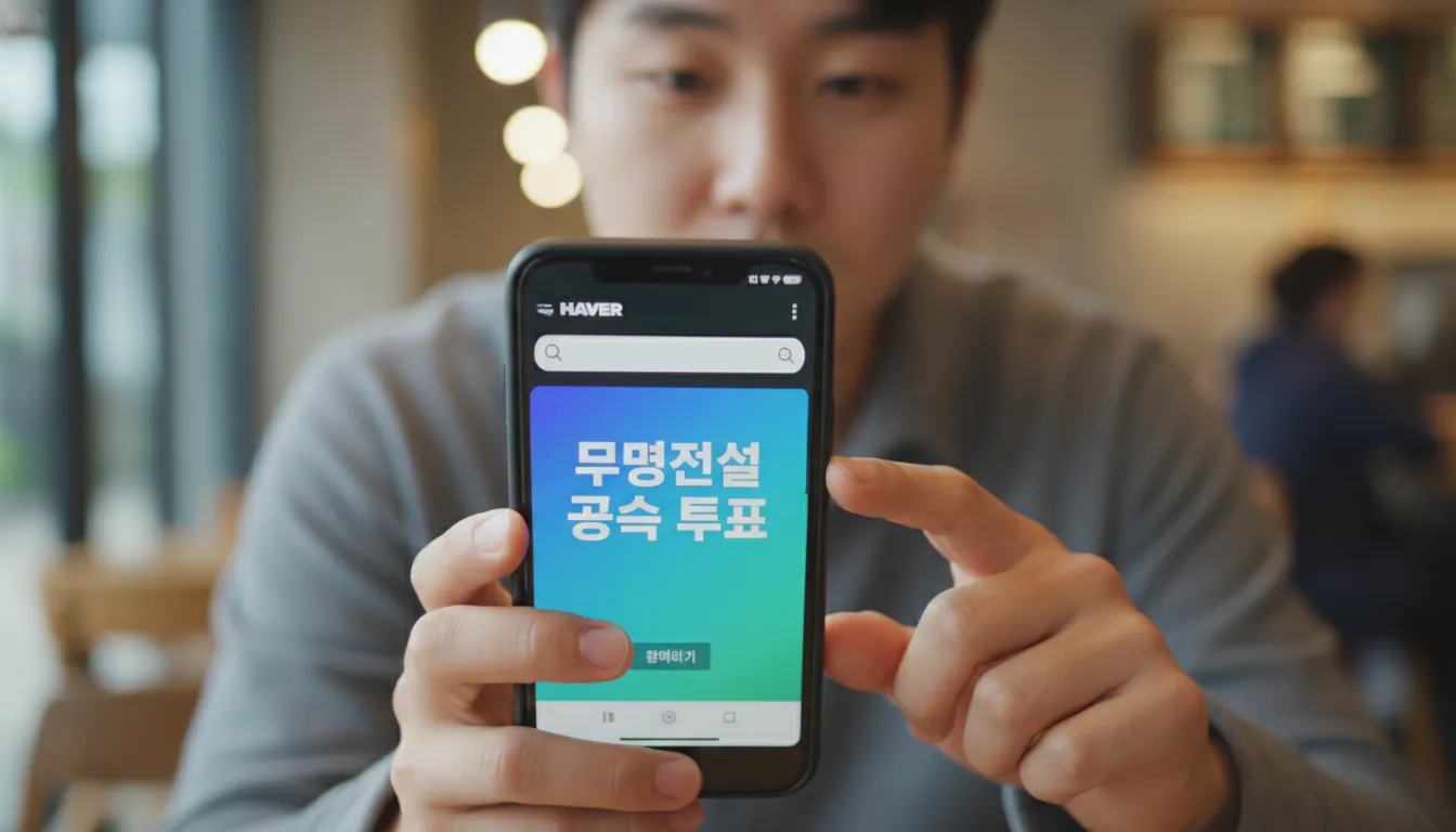 무명전설 투표하기 공식 링크 정확히 접속하는 법
